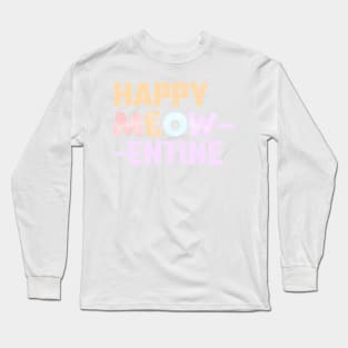 Happy Meowentine Long Sleeve T-Shirt